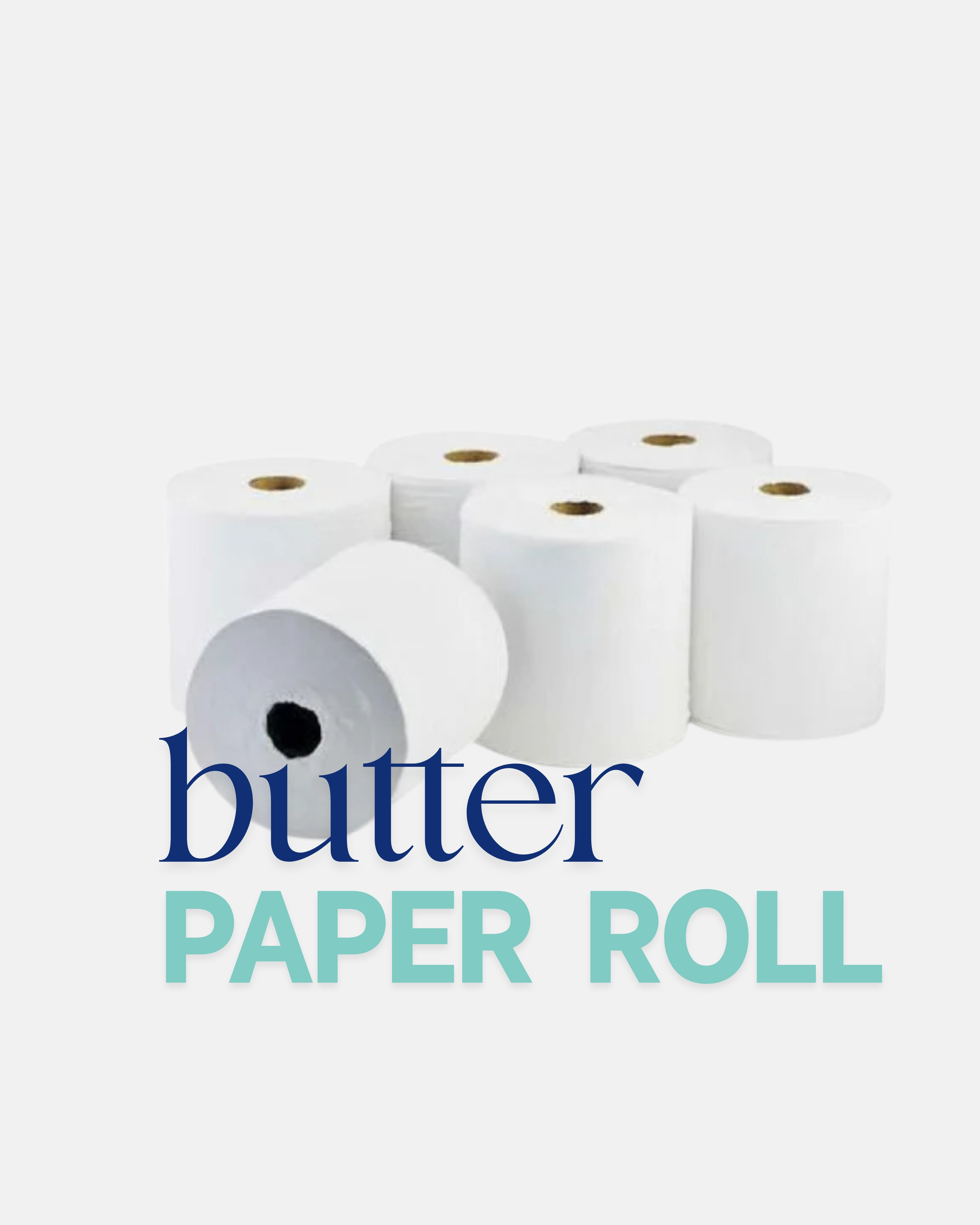 Plain White Butter Paper Jumbo